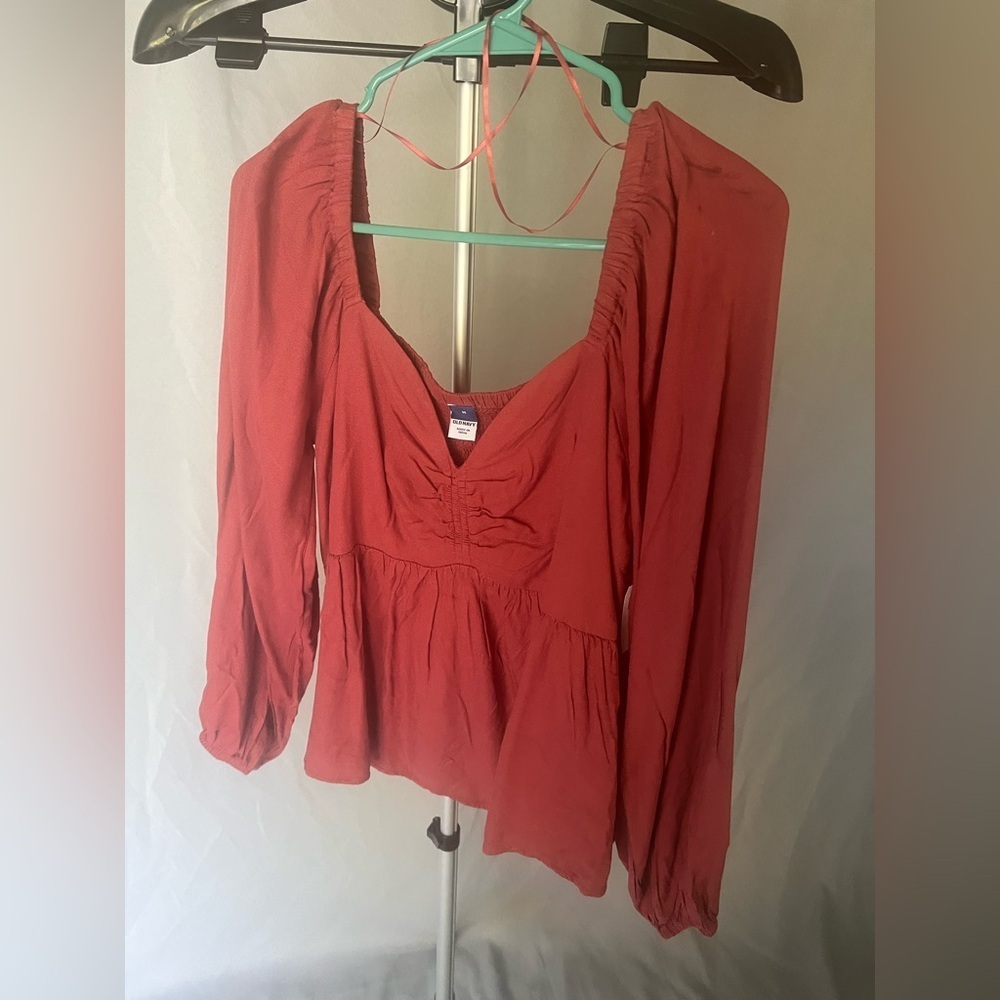 Women's RUST Long Sleeve Top